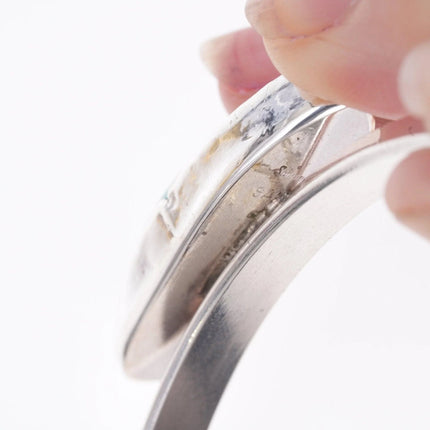 7" Garcia Santa Fe Southwestern sterling and turquoise bracelet - Estate Fresh Austin