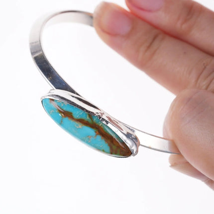 7" Garcia Santa Fe Southwestern sterling and turquoise bracelet - Estate Fresh Austin