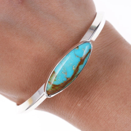 7" Garcia Santa Fe Southwestern sterling and turquoise bracelet - Estate Fresh Austin