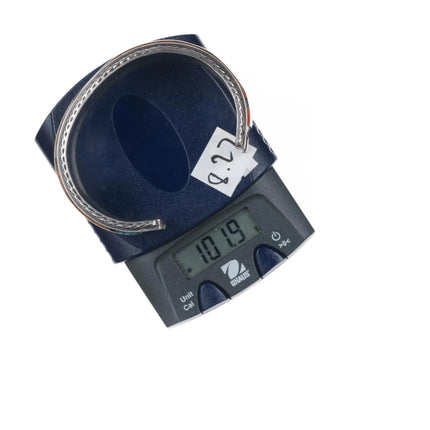 7" Gilbert and Mildred Calavaza Zuni Multi-stone intarsia inlay cuff bracelet - Estate Fresh Austin