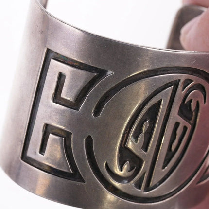 7" Large Vintage Silver Overlay bracelet - Estate Fresh Austin