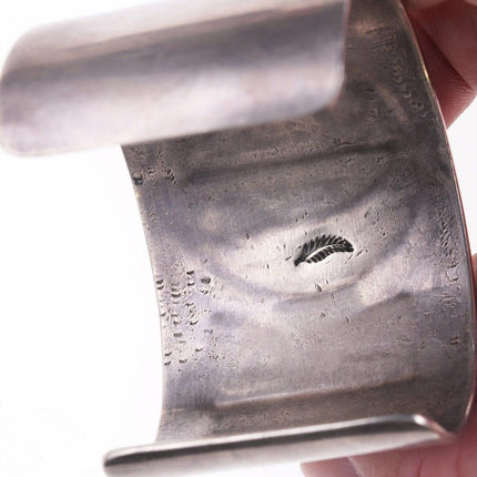 7" Large Vintage Silver Overlay bracelet - Estate Fresh Austin