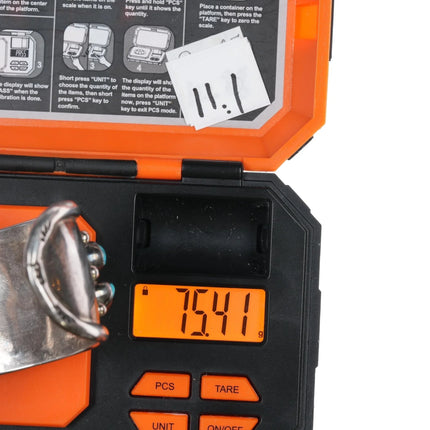 7" M Guerro Navajo chunky sterling double row turquoise cuff bracelet - Estate Fresh Austin