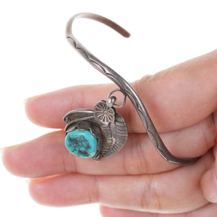 7" Native American Sterling and turquoise bracelet - Estate Fresh Austin