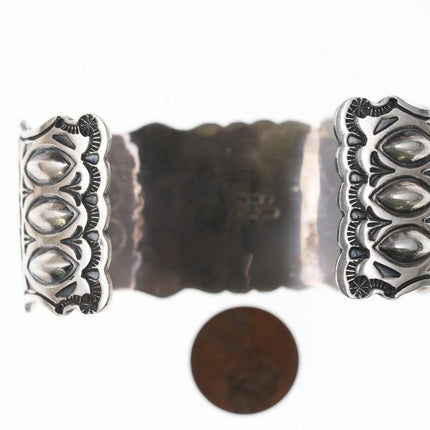 7" Navajo Sterling Harold Joe Turquoise cuff bracelet - Estate Fresh Austin