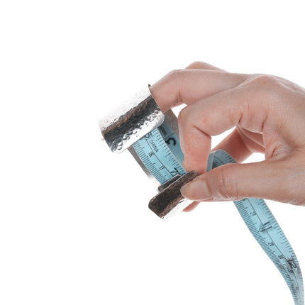 7" Retro Hammered Sterling and jasper cuff bracelet - Estate Fresh Austin