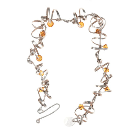 7" Retro YAH Artisan sterling bracelet - Estate Fresh Austin