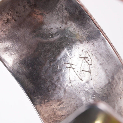 7" Roderick Tenorio (1955-2013), Santo Domingo Pueblo, Sterling silver Bracelet - Estate Fresh Austin