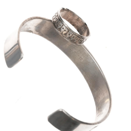 7" & Sz10.5 RS Southwestern sterling cuff bracelet and ring - Estate Fresh Austin