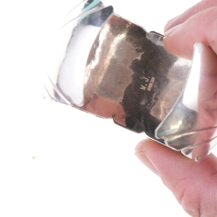 7" vintage Navajo silver and turquoise bracelet - Estate Fresh Austin