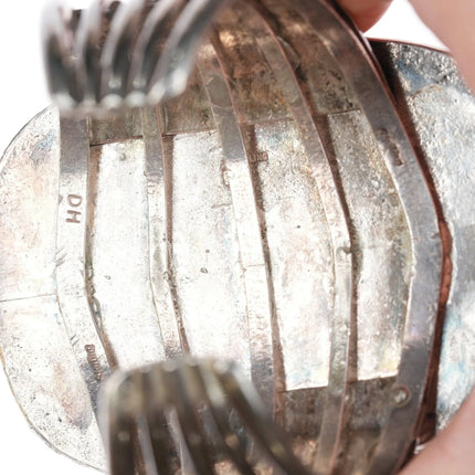 7" Vintage Navajo Sterling and turquoise nugget cluster bracelet - Estate Fresh Austin