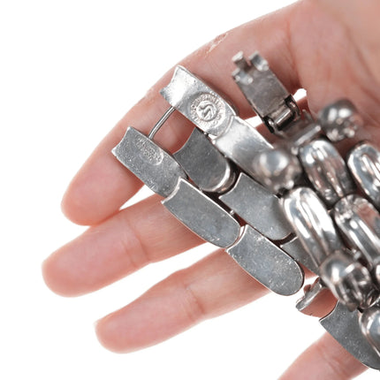 7" William Spratling Sterling Snake Scale link bracelet - Estate Fresh Austin