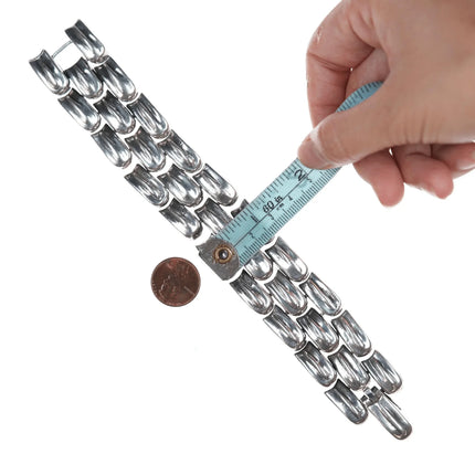 7" William Spratling Sterling Snake Scale link bracelet - Estate Fresh Austin