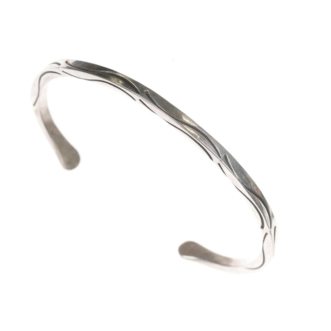 7" Wright southwestern sterling cuff bracelet - Estate Fresh Austin