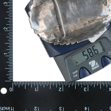 70's-80's Native American sterling/gold filled eagle belt buckle - Estate Fresh Austin