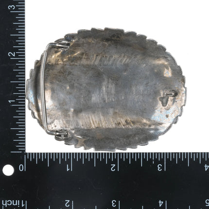 70's-80's Native American sterling/gold filled eagle belt buckle - Estate Fresh Austin