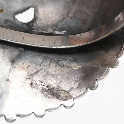 7.25" 40's-50's Large Ondelacy Blue Gem turquoise cluster cuff bracelet - Estate Fresh Austin