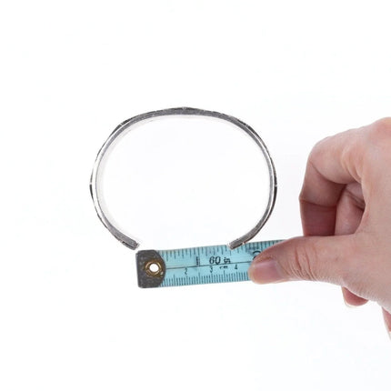 7.25" Aaron Anderson Navajo Tufa Cast silver bracelet - Estate Fresh Austin