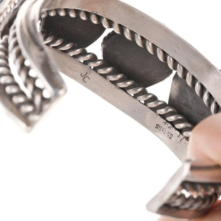 7.25" Jessie Claw Navajo Sterling silver and turquoise bracelet - Estate Fresh Austin