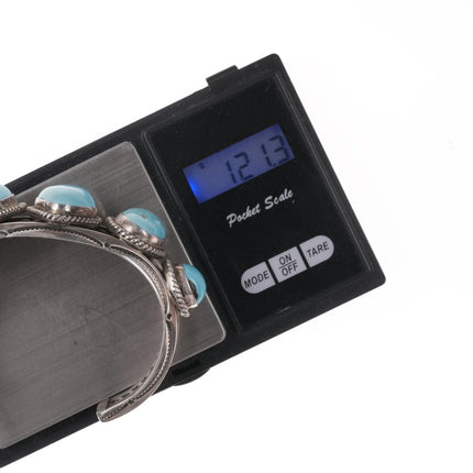 7.25" Jessie Claw Navajo Sterling silver and turquoise bracelet - Estate Fresh Austin