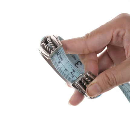 7.25" Jessie Claw Navajo Sterling silver and turquoise bracelet - Estate Fresh Austin