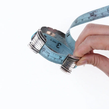 7.25" Large Navajo Sterling and turquoise bracelet - Estate Fresh Austin