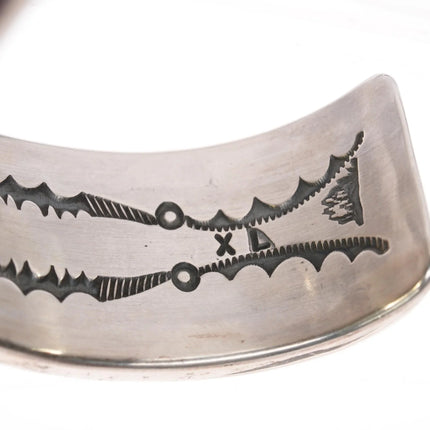 7.25" Orville Tsinnie Navajo 14k/Sterling Wild Horse cuff bracelet - Estate Fresh Austin