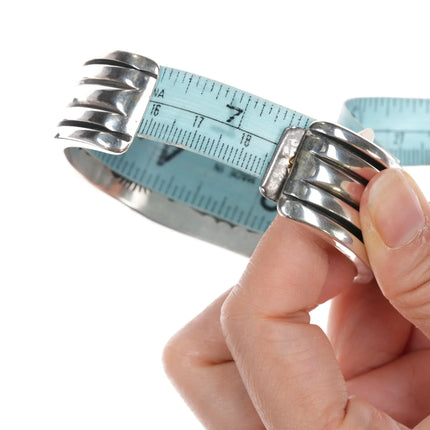 7.25" Orville Tsinnie Navajo 14k/Sterling Wild Horse cuff bracelet - Estate Fresh Austin