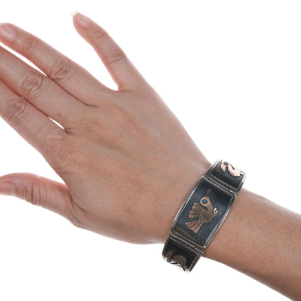 7.25" Peruvian 18k/Sterling link bracelet - Estate Fresh Austin