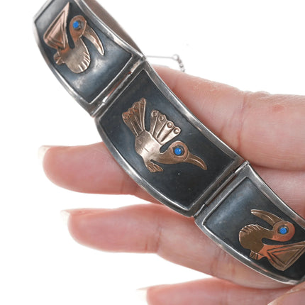 7.25" Peruvian 18k/Sterling link bracelet - Estate Fresh Austin