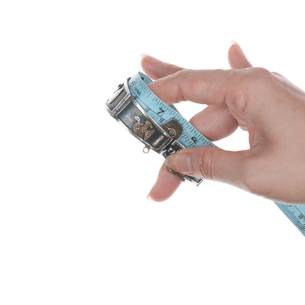 7.25" Peruvian 18k/Sterling link bracelet - Estate Fresh Austin