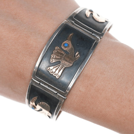 7.25" Peruvian 18k/Sterling link bracelet - Estate Fresh Austin