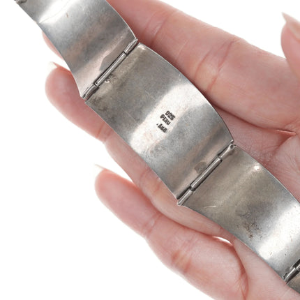 7.25" Peruvian 18k/Sterling link bracelet - Estate Fresh Austin