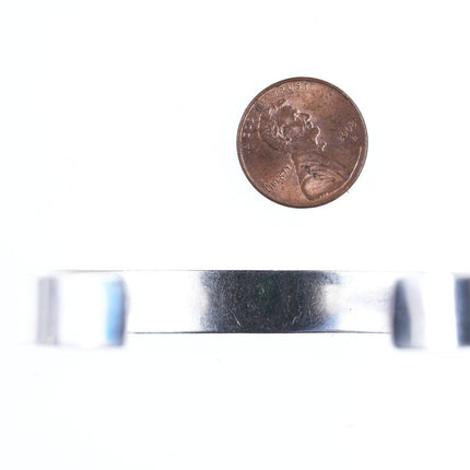 7.25" Southwestern style sterling cuff bracelet - Estate Fresh Austin