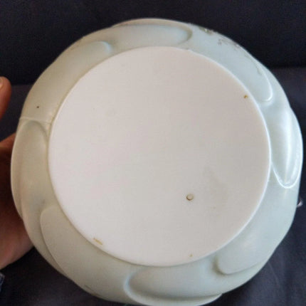 7.5" c.1890 Wavecrest Dresser Box Hand Painted Flowers 4" tall - Estate Fresh Austin