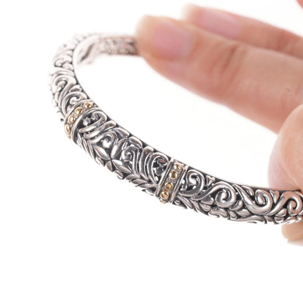 7.5" Effy 18k/Sterling bracelet - Estate Fresh Austin