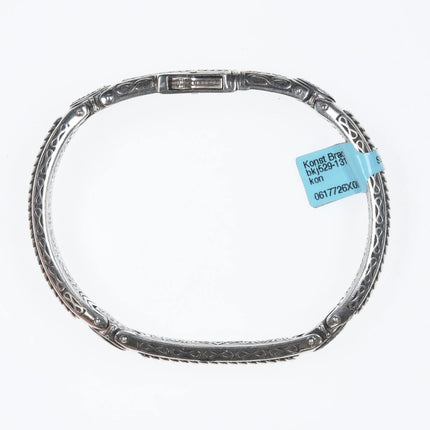 7.5" Greek Konstantino silver Bracelet - Estate Fresh Austin