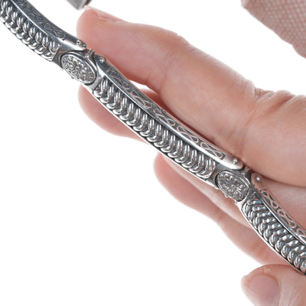 7.5" Greek Konstantino silver Bracelet - Estate Fresh Austin