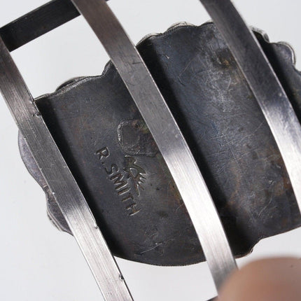 7.5" Native American Sterling silver and abalone cuff bracelet - Estate Fresh Austin