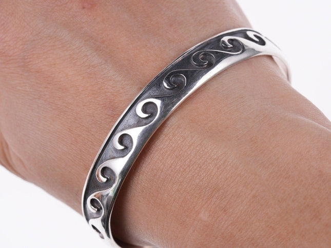 7.5" Southwestern Sterling bracelet - Estate Fresh Austin