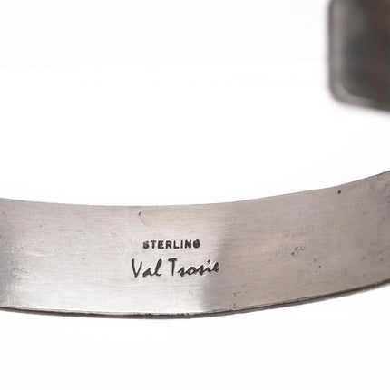 7.5" Val Tsosie Navajo sterling kokopelli cuff bracelet - Estate Fresh Austin