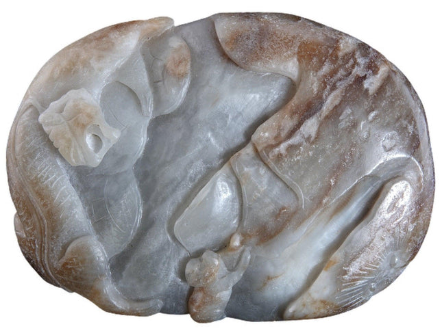776 Gram Chinese Nephrite Jade Boulder carving - Estate Fresh Austin