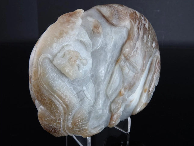 776 Gram Chinese Nephrite Jade Boulder carving - Estate Fresh Austin