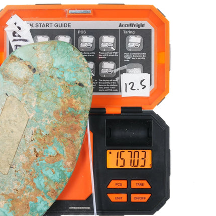 785.15 Carat Large Natural American turquoise cabochon - Estate Fresh Austin