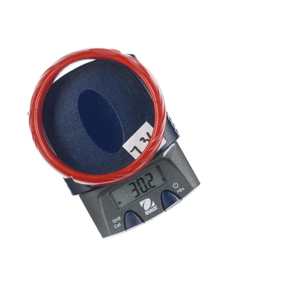 8" c1940's Carved red bakelite bangle - Estate Fresh Austin