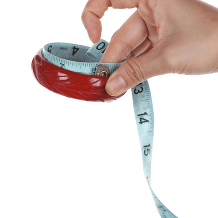 8" c1940's Carved red bakelite bangle - Estate Fresh Austin