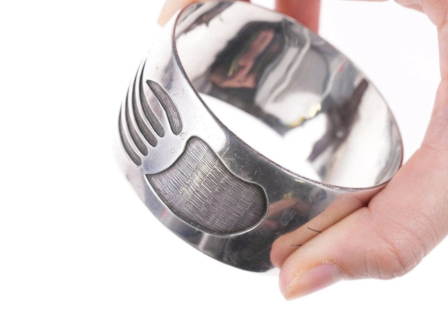 8" Fritson Toledo Navajo for Les Baker (1935-2014) Sterling Overlay and stamped - Estate Fresh Austin