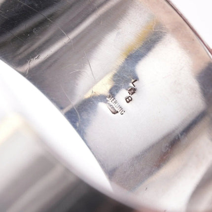 8" Les Baker (1935-2014) Southwestern sterling and lapis bangle - Estate Fresh Austin