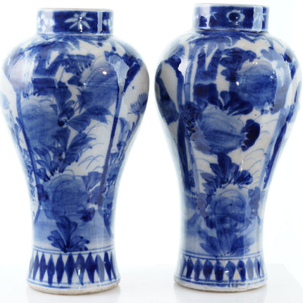 Antique Meiji period Japanese vases