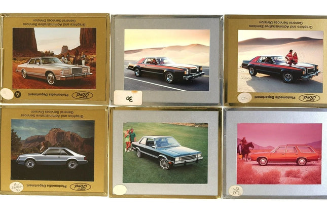 87 c1978 Ford Motor Company Promotional Department Glass Slides Set - Estate Fresh Austin